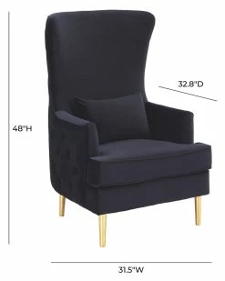 TOV Furniture Alina Tall Tufted Back Chair Home Accent Chairs -TOV Shop 3050518963 RLLZ 5