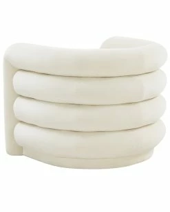 TOV Furniture Curves Velvet Lounge Chair Home Accent Chairs -TOV Shop 3050518965 RLLZ 4