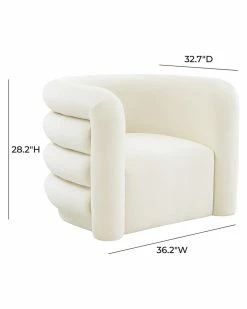TOV Furniture Curves Velvet Lounge Chair Home Accent Chairs -TOV Shop 3050518965 RLLZ 5