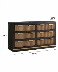 TOV Furniture Brooke 6-Drawer Dresser Home Dressers & Armoires -TOV Shop 3050518967 RLLZ 11