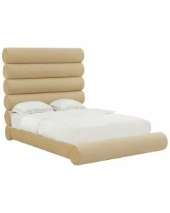 TOV Furniture Durwin Velvet Bed Home Beds & Headboards