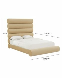 TOV Furniture Durwin Velvet Bed Home Beds & Headboards -TOV Shop 3050518970 RLLZ 4