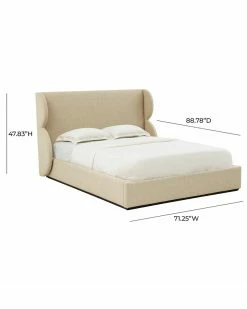 TOV Jibriyah Tweed Bed Home Beds & Headboards -TOV Shop 3050518971 RLLZ 4