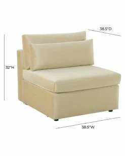 TOV Furniture Jessie Modular Armless Chair Home Accent Chairs -TOV Shop 3050518974 RLLZ 4