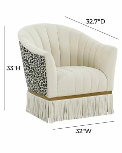 TOV Furniture Enid Velvet Swivel Chair Home Accent Chairs -TOV Shop 3050518979 RLLZ 5