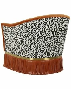 TOV Enid Velvet Swivel Chair Home Accent Chairs -TOV Shop 3050518980 RLLZ 4