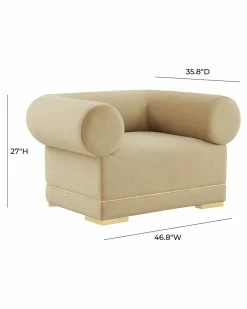 TOV Furniture Ricardo Velvet Accent Chair Home Accent Chairs -TOV Shop 3050518981 RLLZ 5