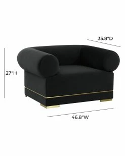 TOV Furniture Ricardo Velvet Accent Chair Home Accent Chairs -TOV Shop 3050518982 RLLZ 5