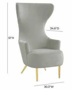 TOV Furniture Julia Tufted Wingback Chair Home Accent Chairs -TOV Shop 3050518986 RLLZ 5
