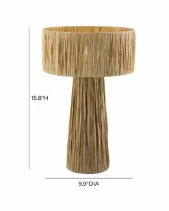 TOV Furniture Shelby Raffia Table Lamp Home Table & Desk Lamps -TOV Shop 3050518991 RLLZ 4