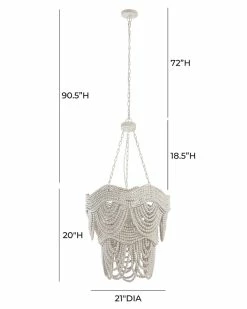 TOV Furniture Porto Beaded Chandelier Home Ceiling Lighting -TOV Shop 3050519000 RLLZ 4
