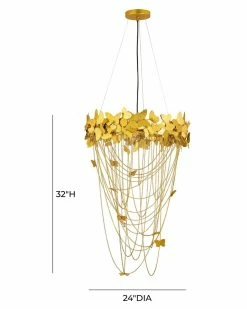 TOV Furniture Butterfly Chandelier Home Ceiling Lighting 5 TOV Furniture Butterfly Chandelier Home Ceiling Lighting -TOV Shop 3050519001 RLLZ 3