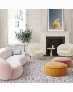 TOV Furniture Rylee Velvet Ottoman Home Ottomans & Poufs -TOV Shop 3050538745 RLLZ 2