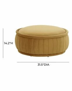 TOV Furniture Rylee Velvet Ottoman Home Ottomans & Poufs -TOV Shop 3050538745 RLLZ 3