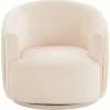 TOV London Peche Pleated Swivel Chair Home Accent Chairs