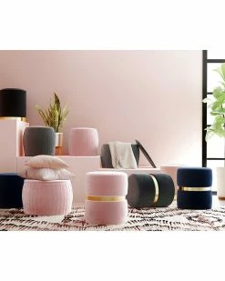 TOV Yamma Velvet Ottoman Home Ottomans & Poufs -TOV Shop 3050541017 RLLZ 2