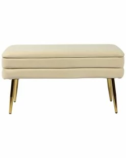 TOV Furniture Ziva Velvet Storage Bench Home Accent Chairs -TOV Shop 3050541209 RLLZ 4