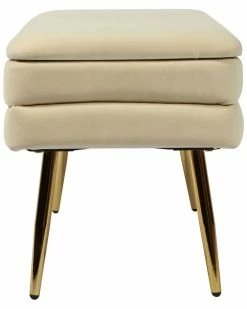 TOV Furniture Ziva Velvet Storage Bench Home Accent Chairs -TOV Shop 3050541209 RLLZ 5