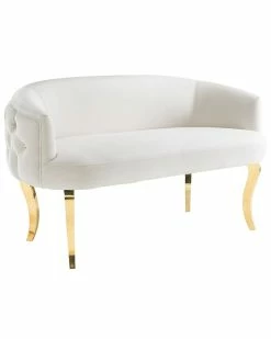 TOV Furniture Adina Velvet Loveseat Home Sofas & Sectionals