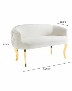 TOV Furniture Adina Velvet Loveseat Home Sofas & Sectionals -TOV Shop 3050545255 RLLZ 5