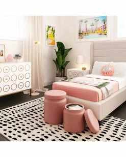 TOV Set Of 2 Blush Storage Ottomans Home Ottomans & Poufs 9 TOV Set Of 2 Blush Storage Ottomans Home Ottomans & Poufs -TOV Shop 3050550555 RLLZ 5