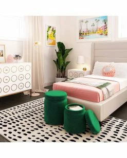 TOV Set Of 2 Green Storage Ottomans Home Ottomans & Poufs -TOV Shop 3050550556 RLLZ 5