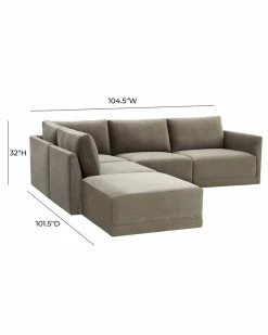 TOV Furniture Willow Modular LAF Sectional Home Sofas & Sectionals -TOV Shop 3050563336 RLLZ 5