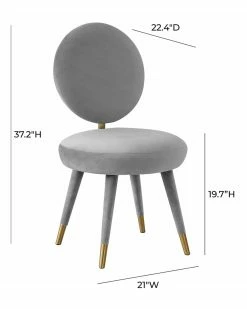 TOV Furniture Kylie Velvet Dining Chair Home Dining Chairs & Stools -TOV Shop 3050568693 RLLZ 3