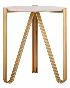 TOV Aya Marble Side Table Home Nightstands -TOV Shop 3050573093 RLLZ 3
