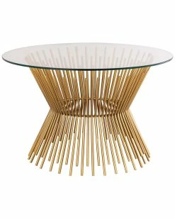 TOV Grace Glass Coffee Table Home Nightstands