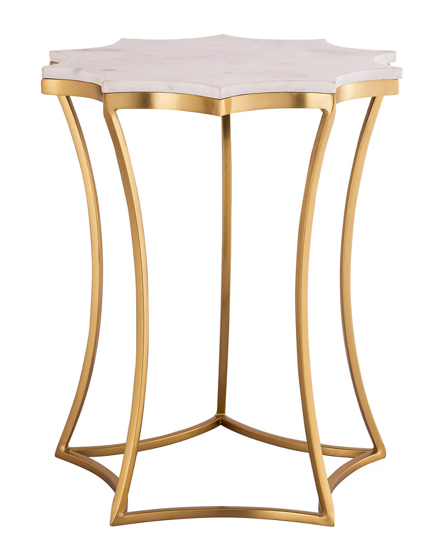 TOV Camilla Marble Side Table Home Nightstands 2 TOV Camilla Marble Side Table Home Nightstands - Image 2