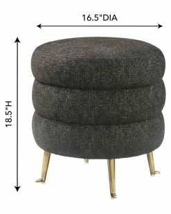 TOV Furniture Ladder Tweed Ottoman Home Ottomans & Poufs -TOV Shop 3050577169 RLLZ 3
