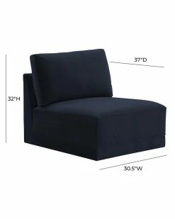 TOV Furniture Willow Velvet Armless Chair Home Accent Chairs -TOV Shop 3050588234 RLLZ 5