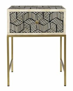 TOV Bone Inlay Side Table Home End & Side Tables -TOV Shop 3050589128 RLLZ 3