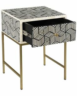 TOV Bone Inlay Side Table Home End & Side Tables -TOV Shop 3050589128 RLLZ 4