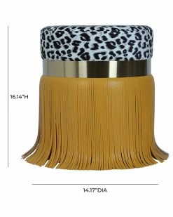 TOV Ajani Upholstered Ottoman Home Ottomans & Poufs -TOV Shop 3050589705 RLLZ 3