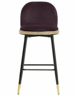 TOV Furniture Harley Velvet Bar Stool Home Dining Chairs & Stools -TOV Shop 3050596521 RLLZ 3