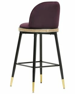 TOV Furniture Harley Velvet Bar Stool Home Dining Chairs & Stools -TOV Shop 3050596521 RLLZ 4