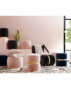 TOV Furniture Pri Velvet Ottoman Home Ottomans & Poufs -TOV Shop 3050598510 RLLZ 2
