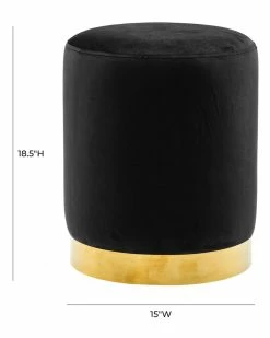 TOV Furniture Pri Velvet Ottoman Home Ottomans & Poufs -TOV Shop 3050598510 RLLZ 3