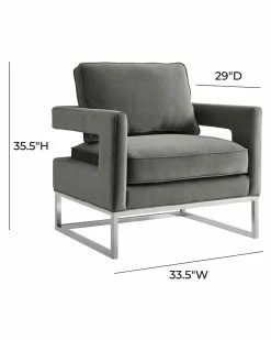 TOV Furniture Avery Velvet Chair Home Accent Chairs -TOV Shop 3050604271 RLLZ 5