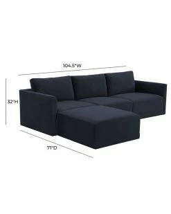TOV Furniture Willow Modular U-Sectional Home Sofas & Sectionals -TOV Shop 3050606660 RLLZ 4