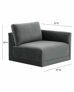 TOV Furniture Willow RAF Corner Chair Home Accent Chairs -TOV Shop 3050610696 RLLZ 5