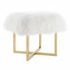 TOV Furniture Nomo Sheepskin Bench Home Accent Chairs
