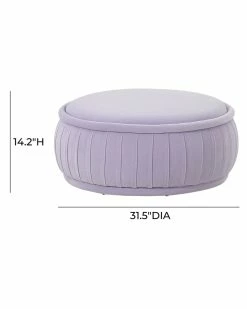 TOV Rylee Velvet Ottoman Home Ottomans & Poufs -TOV Shop 3050618692 RLLZ 3