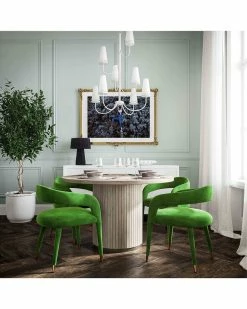 TOV Furniture Lucia Velvet Dining Chair Home Dining Chairs & Stools -TOV Shop 3050619684 RLLZ 5