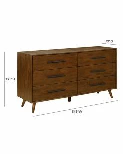 TOV Furniture Emery Pecan Bedroom Set Home Nightstands -TOV Shop 3050621834 RLLZ 9