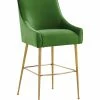 TOV Furniture Beatrix Velvet Counter Stool Home Dining Chairs & Stools