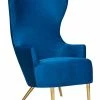 TOV Julia Velvet Wingback Chair Home Accent Chairs