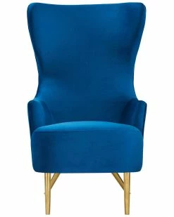 TOV Julia Velvet Wingback Chair Home Accent Chairs -TOV Shop 3050631029 RLLZ 4